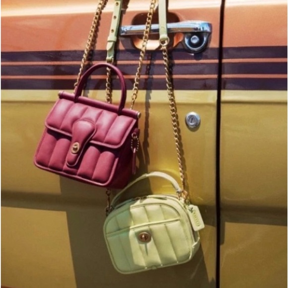 Coach Lunchbox Top Handle With Quilting - Picture 12 of 13